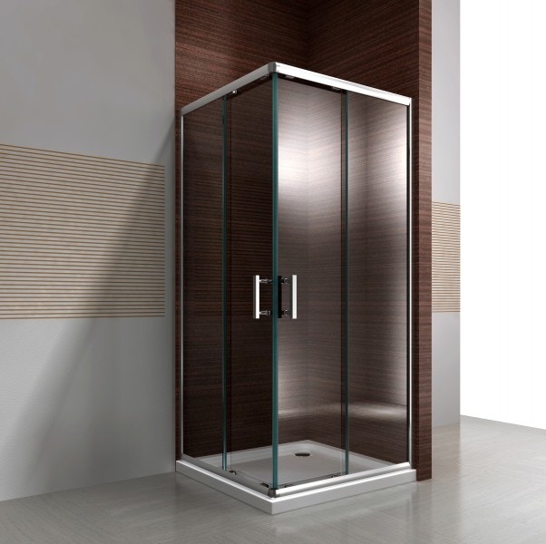 Box Doccia 80x80 Angolare.Box Doccia Angolare Con Porta A Soffietto Ex506 80 X 80 Cm 6mm Senza Piatto Doccia