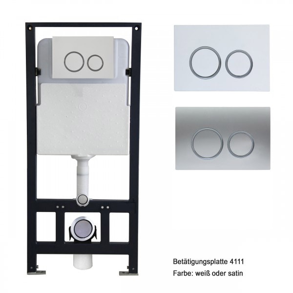 WC-Sparpaket 1: WC NT2038 und Soft-Close Sitz mit Vorwandelement G3004A und Betätigungsplatte vorne WC-Sparpaket 1: WC NT2038 und Soft-Close Sitz mit Vorwandelement G3004A und Betätigungsplatte vorne